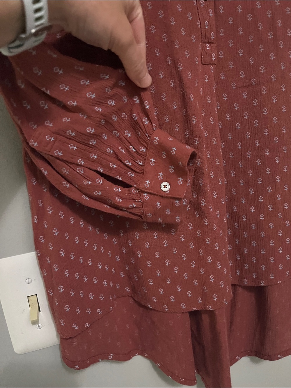 Free People oversized Button-Front Blouse - Picture 3 of 8